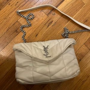 AUTHENTIC Saint Laurent off-white crossbody bag
